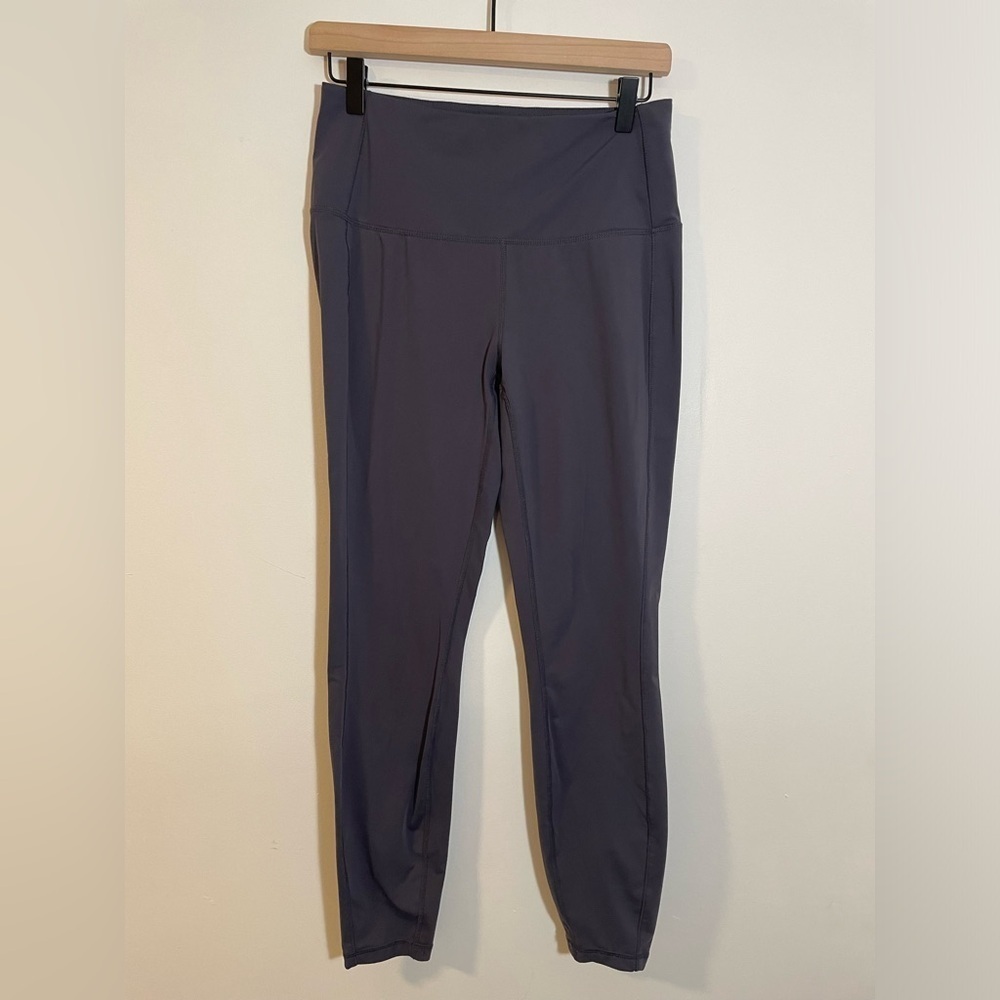 RBX Reebok Leggings Size Medium Stretch Comfort Dark Gray Purple-ish Color